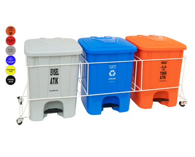 CORNERED MODEL PEDALLED BINS