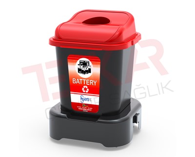 MODULAR WASTE BIN SET - BATTERY WASTE 30 LT