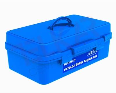 PATHOLOGICAL SAMPLE CARRYING SET LARGE-BLUE