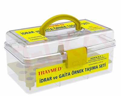 URINE-GAITA SAMPLE  CARRYING  SET SMALL-TRANSPARENT