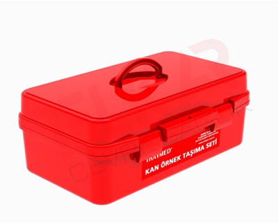 BLOOD SAMPLE CARRYING SET LARGE-RED