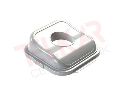 METAL-PLASTIC WASTE SET COVER - OVAL COVER 
