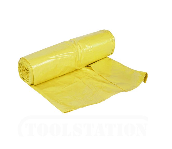 80*110 CM NONPRINTED GARBAGE BAG YELLOW Telkar Çevre Sağlık