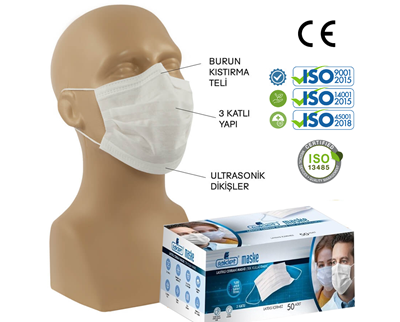3-LAYER STRINGED SURGICAL MASK