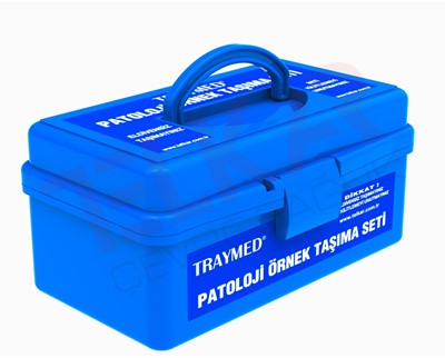 PATHOLOGICAL SAMPLE  CARRYING SET SMALL-BLUE