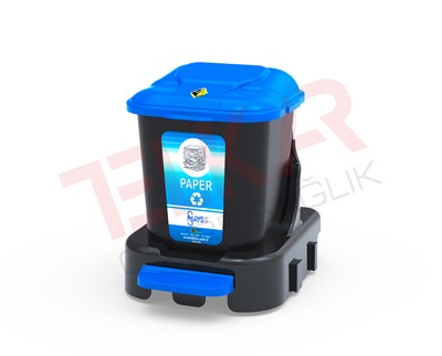 MODLER PEDALLI ATIK KOVASI SET - KAIT ATIK 30 LT
