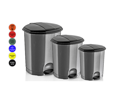 OVAL MODEL PEDALLED  BINS